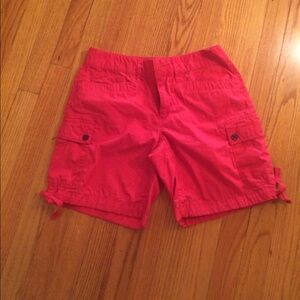 LRL super cute cargo shorts in sassy red